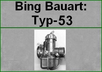 Bing-Vergaser-Bauart: TP-53...für Motorräder (Vergaser Typ 53)